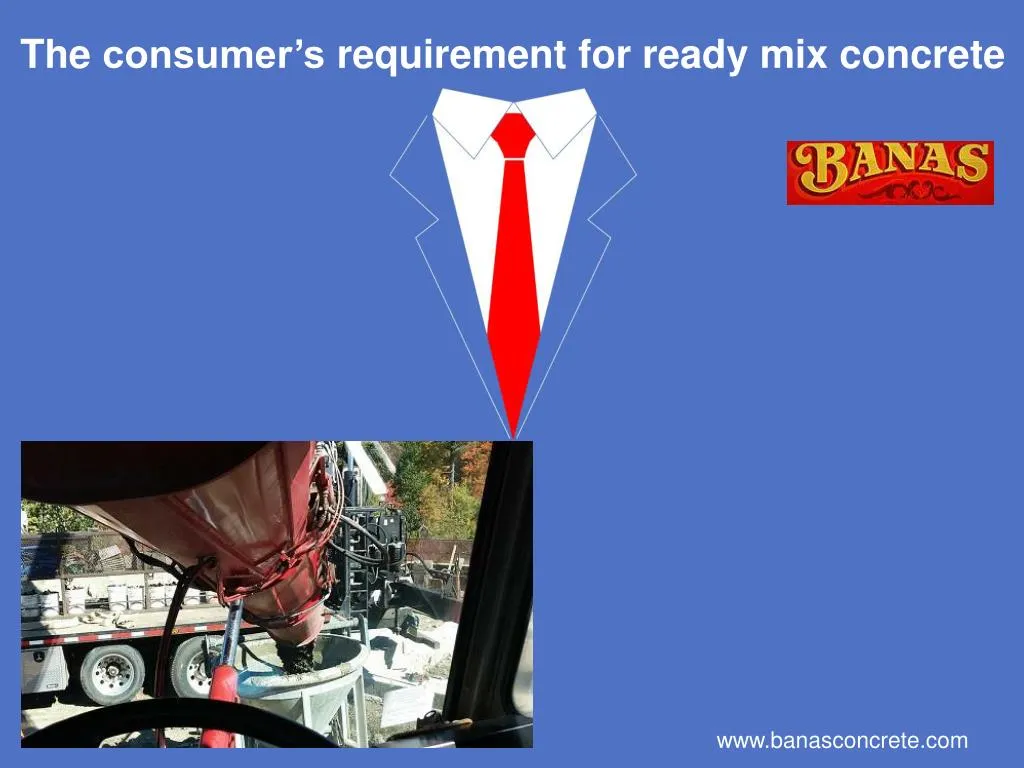 the consumer s requirement for ready mix concrete