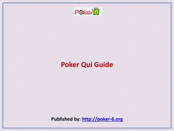 Popular Poker Qiu Qiu