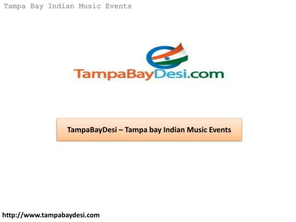 TampaBayDesi – Tampa bay Indian Music Events