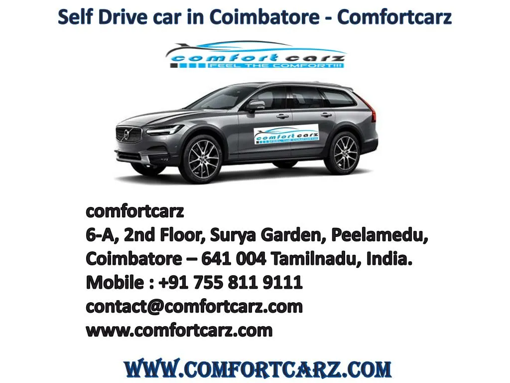 self drive car in coimbatore comfortcarz