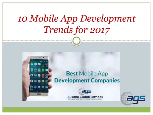 10 Mobile App Development Trends for 2017