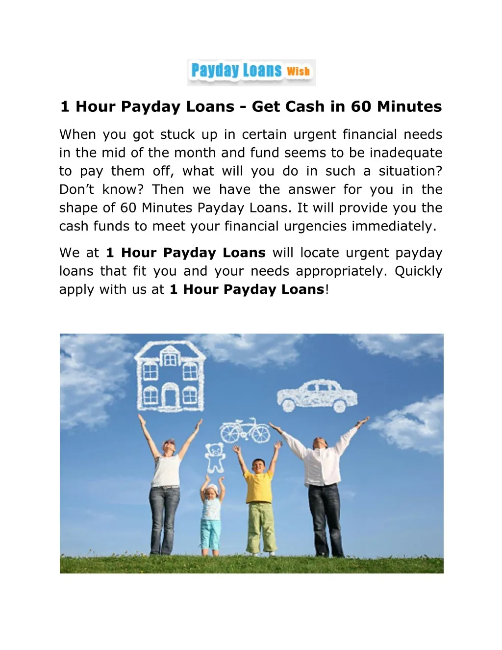1 hour payday loans get cash in 60 minutes