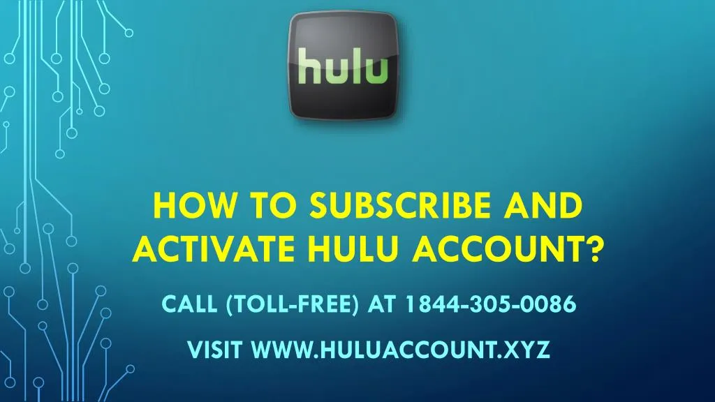 how to subscribe and activate hulu account