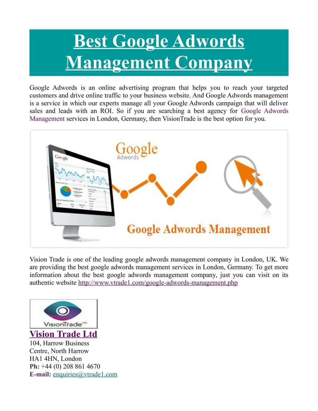 best google adwords management company