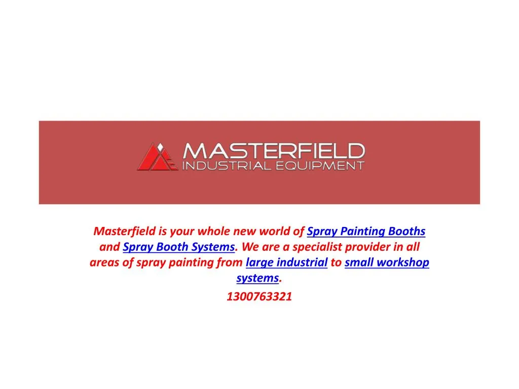 masterfield is your whole new world of spray