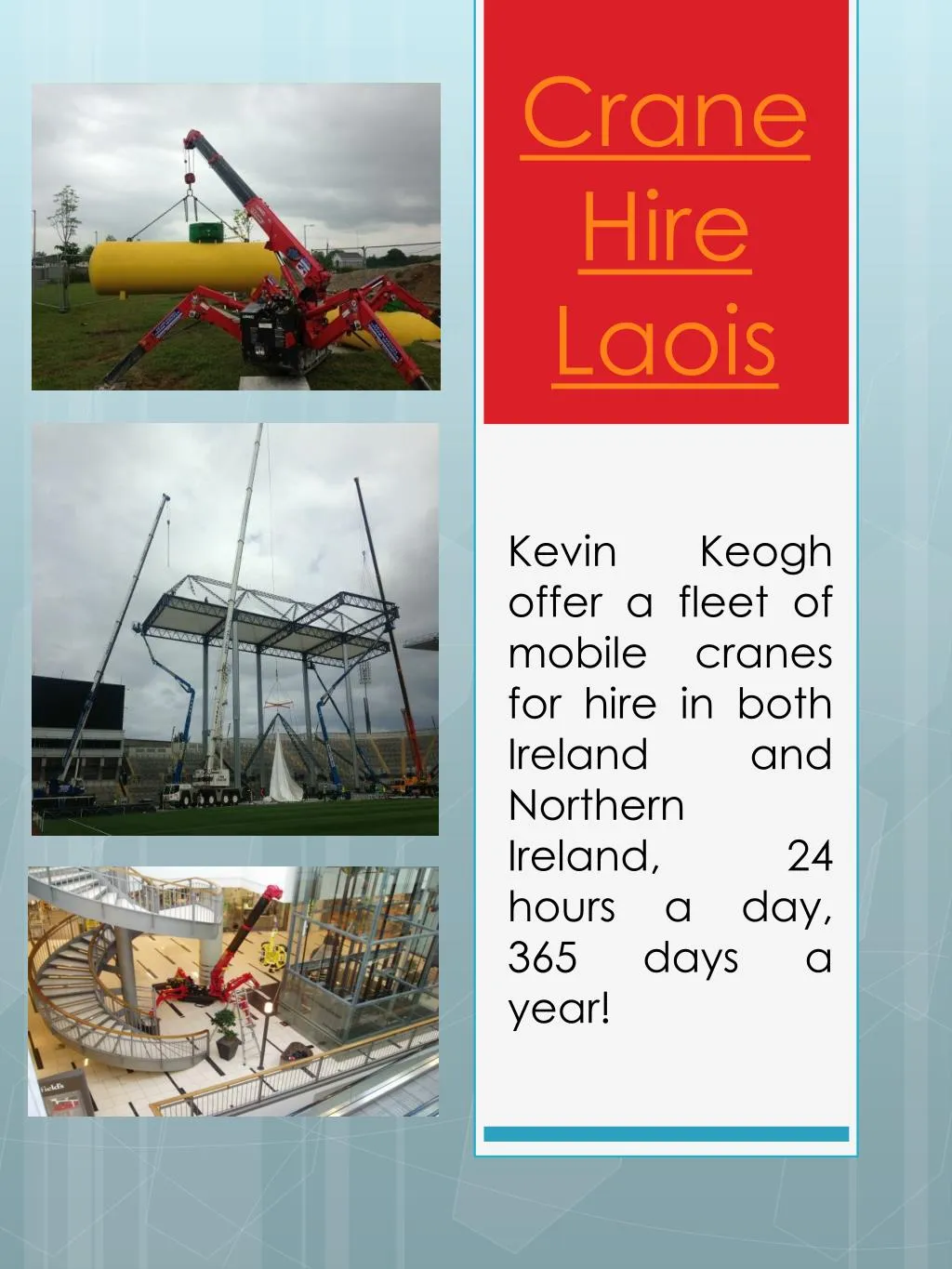 crane hire laois