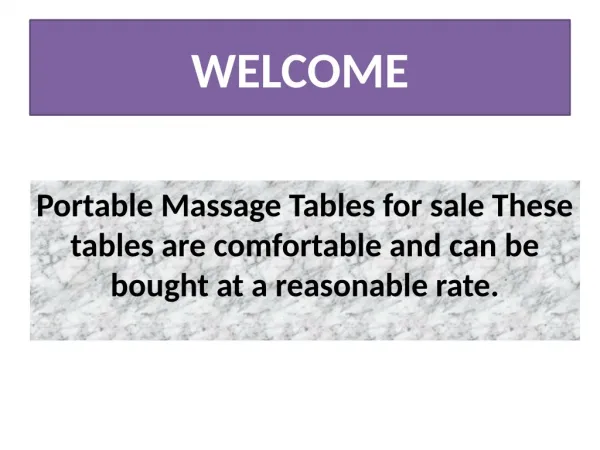 Portable Massage Tables for sale