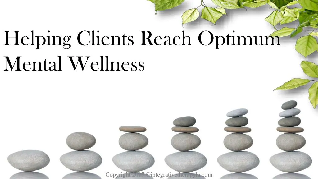helping clients reach optimum mental wellness