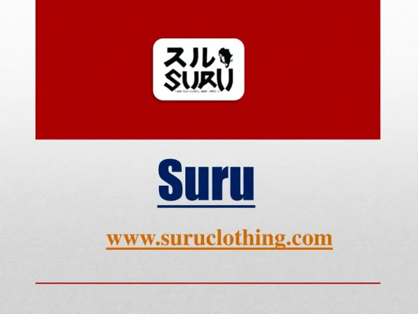 Suru - www.suruclothing.com