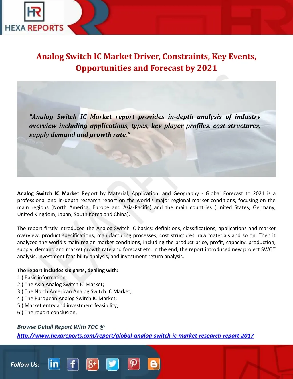 analog switch ic market driver constraints