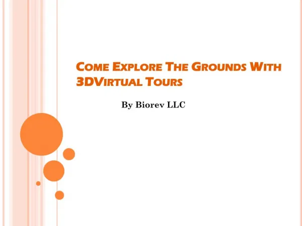 Come Explore The Grounds With 3DVirtual Tours