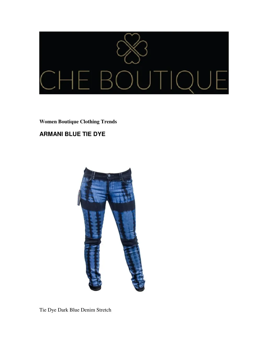 women boutique clothing trends armani blue tie dye