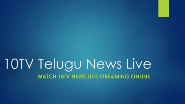 10TV | 10tv News Live | 10TV Telugu News Online