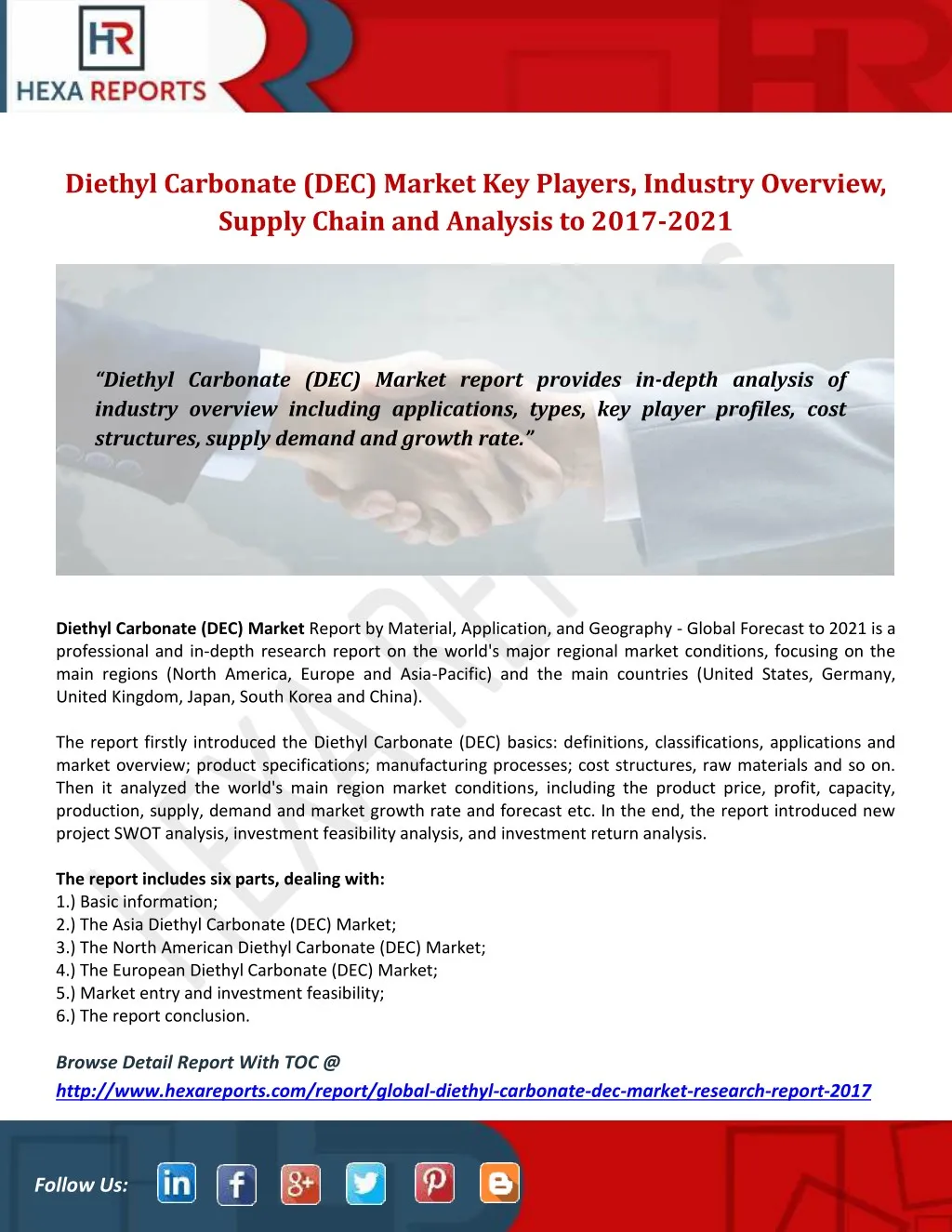 diethyl carbonate dec market key players industry