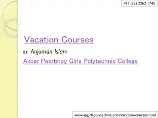 Vacation Courses After 12th - slide 1