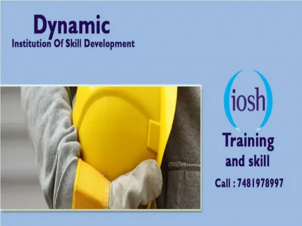 IOSH Training in Patna|IOSH Course in patna Bihar-DISD
