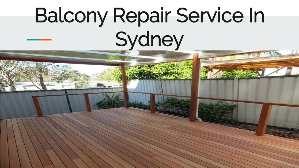 balcony repair service in sydney