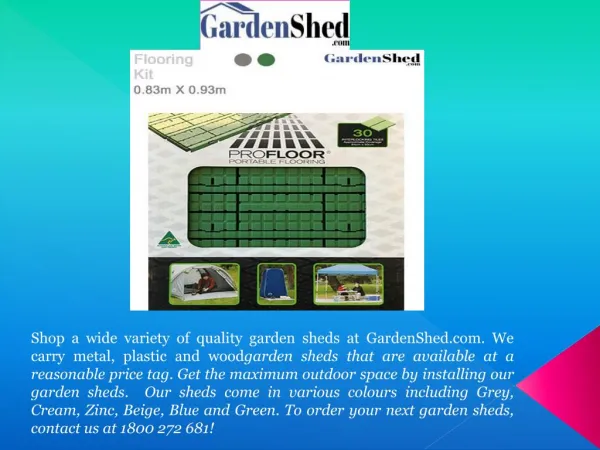 Garden Sheds Online