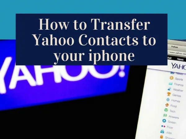 How to Transfer Yahoo Contacts To Iphone ?