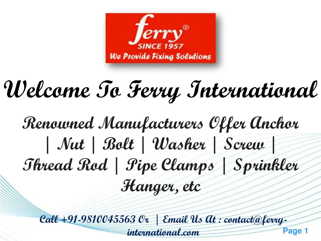 welcome to ferry international