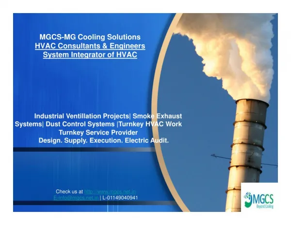 Industrial Ventilation Projects by MGCS
