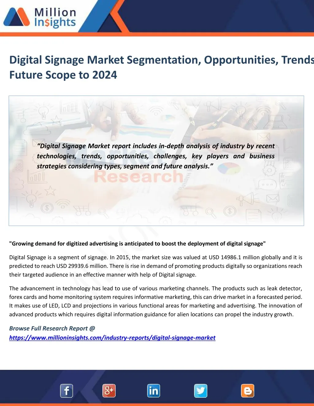 digital signage market segmentation opportunities