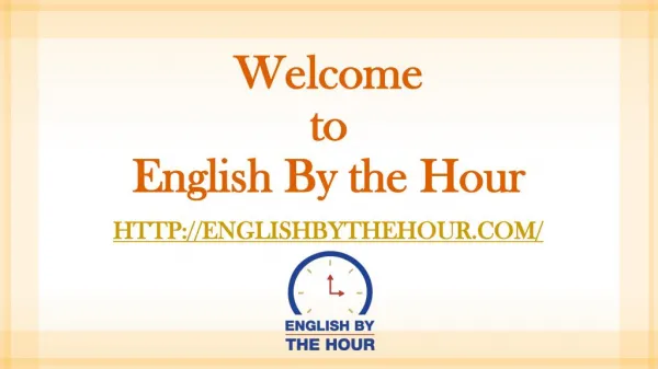 American Accent Training | English by the Hour