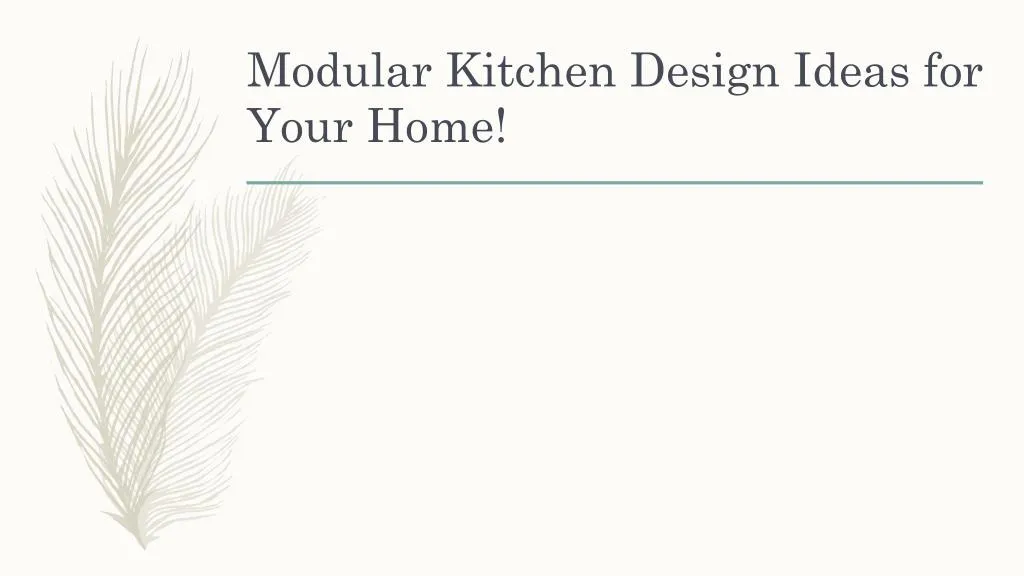 modular kitchen design ideas for your home