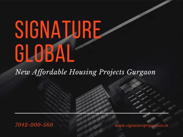 Signature Global The Millennia Gurgaon @7042-000-560