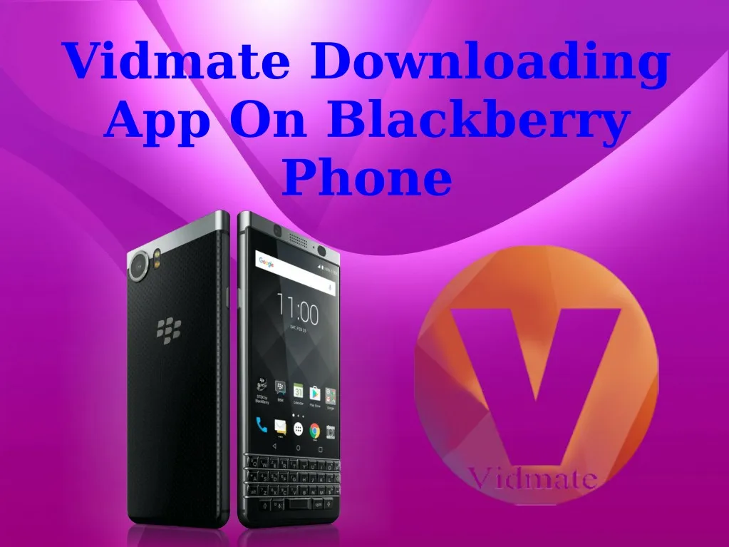 vidmate downloading app on blackberry phone