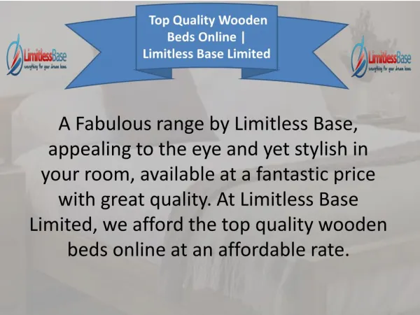 Limitless Base Limited - Online Wooden Bed Store