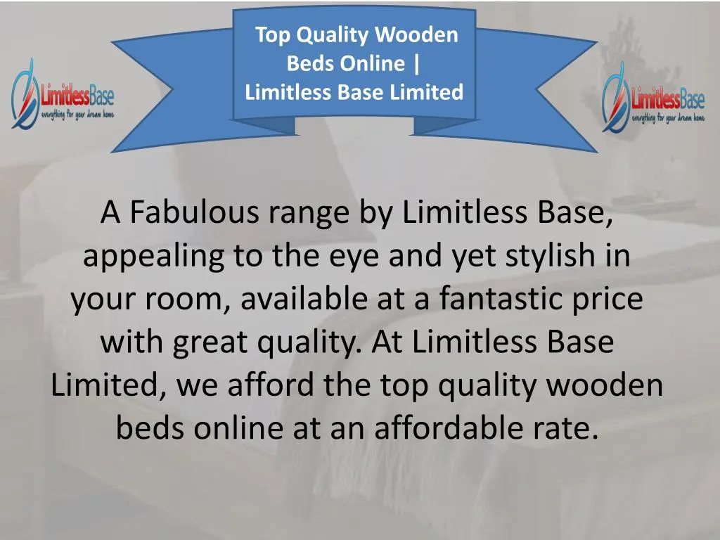 top quality wooden beds online limitless base