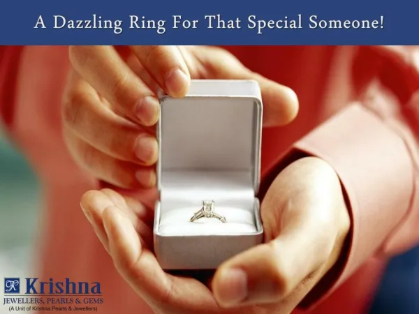 A Dazzling Ring For That Special Someone!