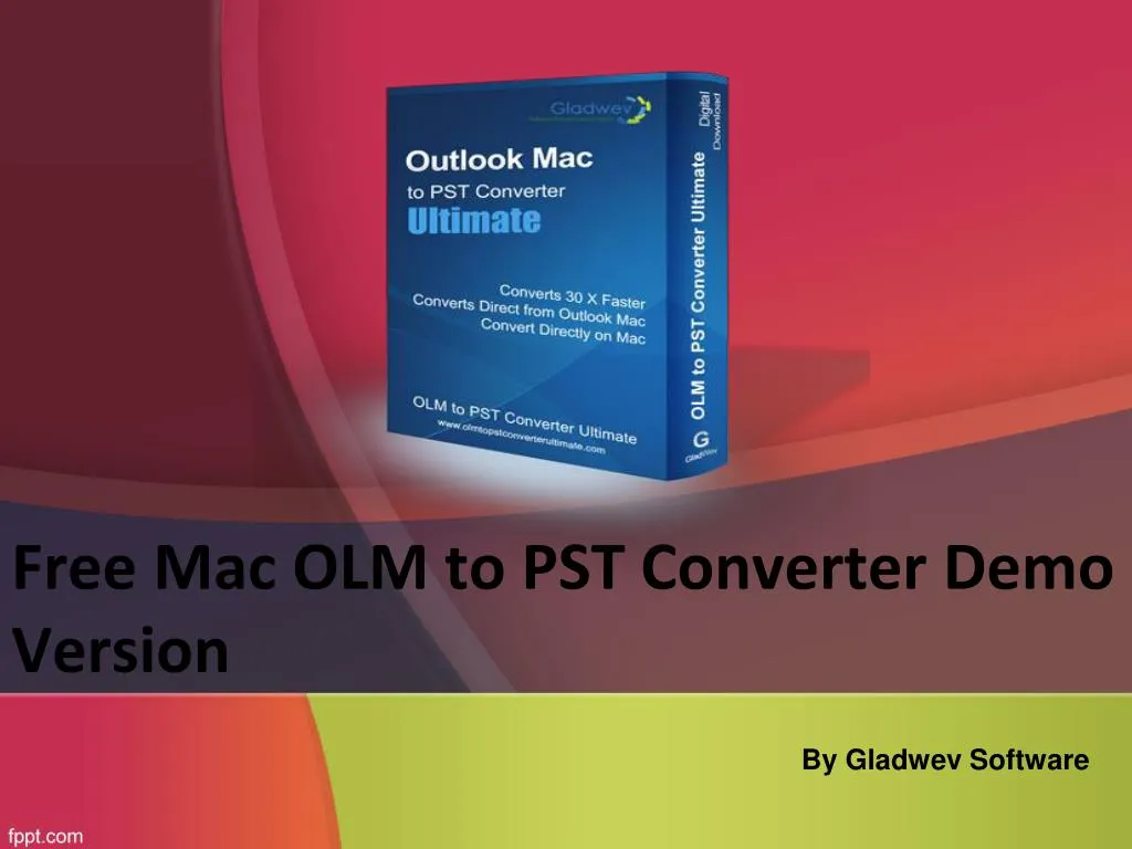 free mac olm to pst converter demo version