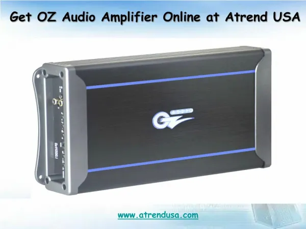 Buy OZ Audio Amplifiers Online