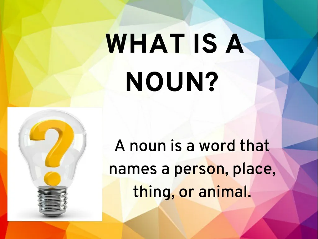 presentation is noun or not