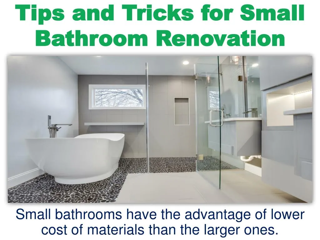 tips and tricks for small bathroom renovation