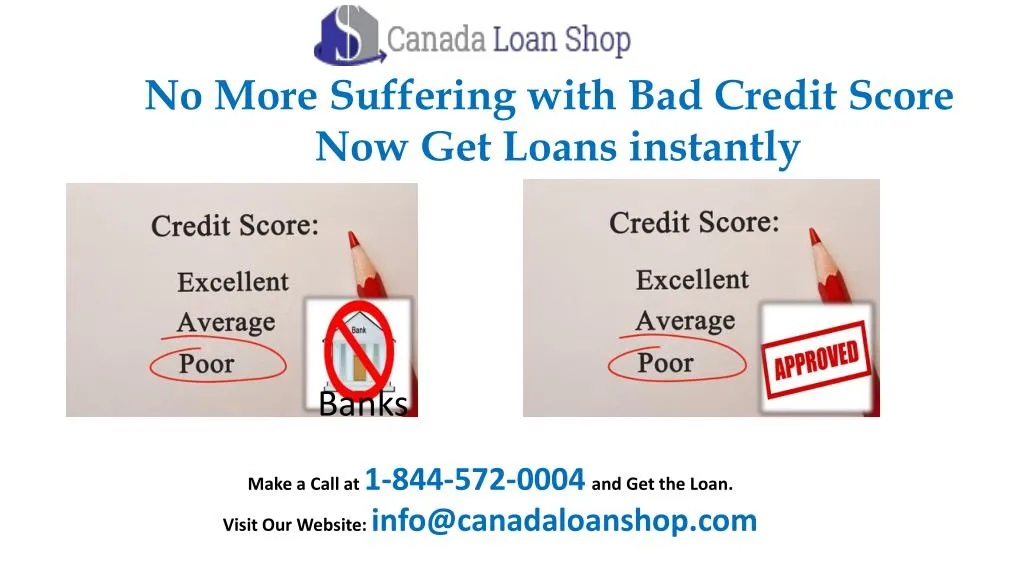 no more suffering with bad credit score