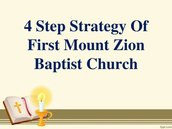 4 Step Strategy of First Mount Zion Baptist Church