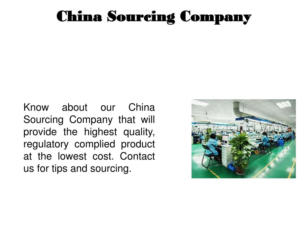 china sourcing company