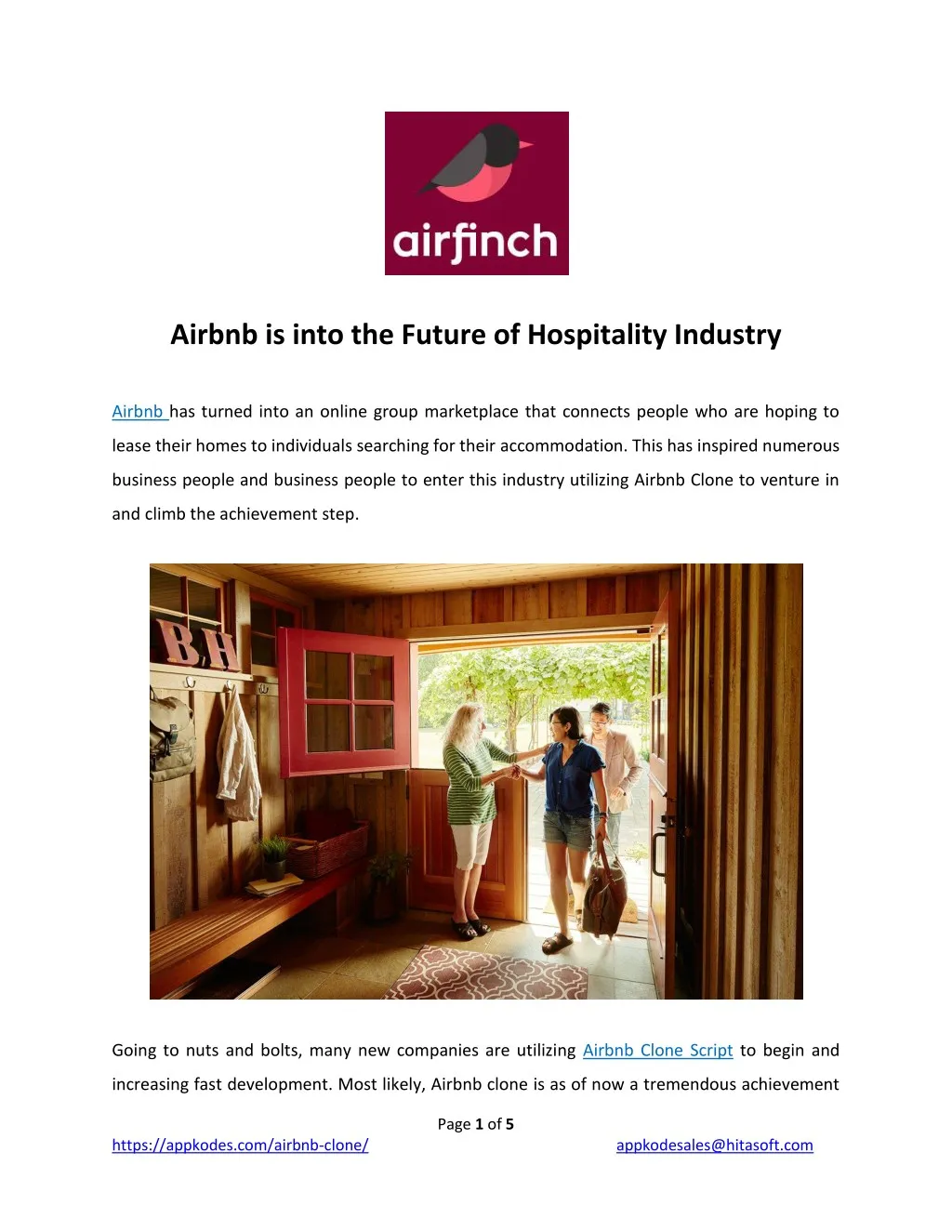 airbnb is into the future of hospitality industry