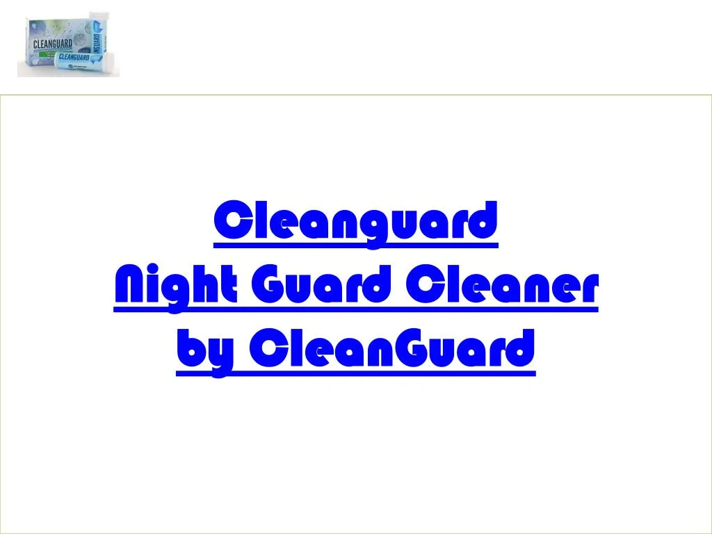 cleanguard night guard cleaner by cleanguard
