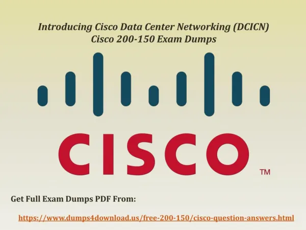 Cisco 200-150 Exam Study Best Guide - 200-150 Exam Questions Dumps4Download