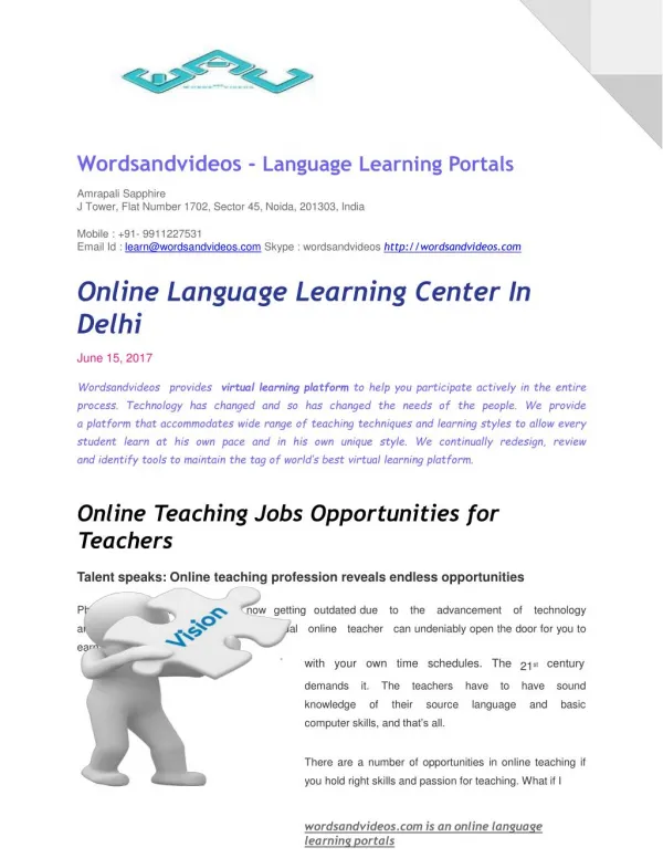 Innovative Language Learning Platform