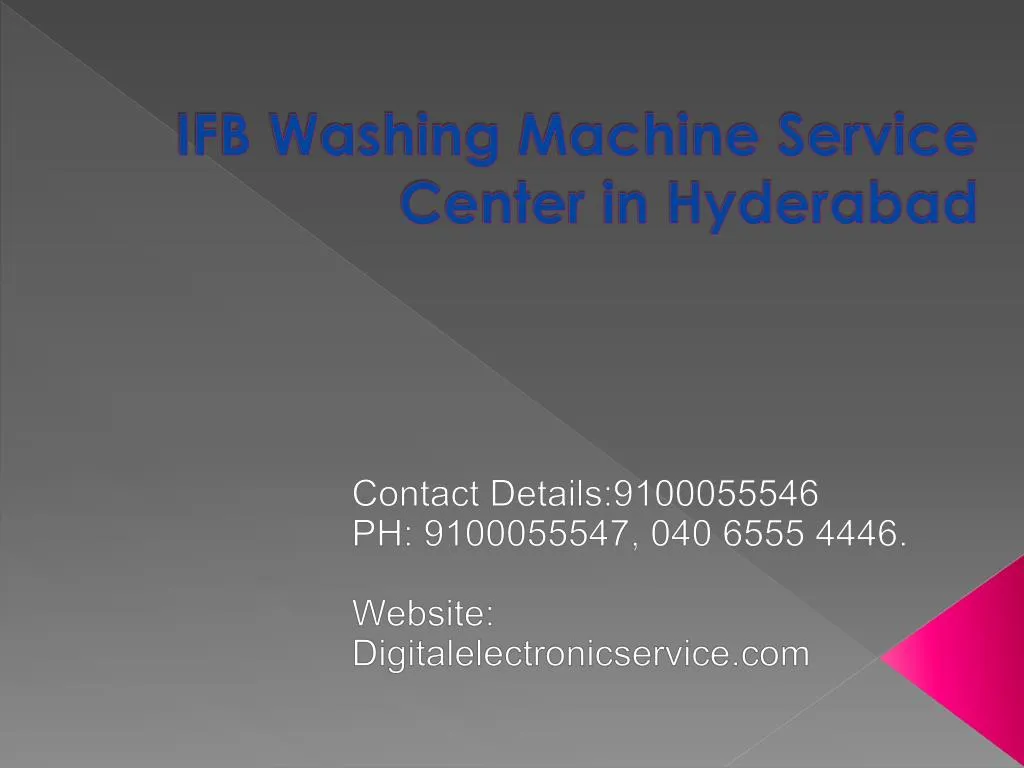 ifb washing machine service center in hyderabad