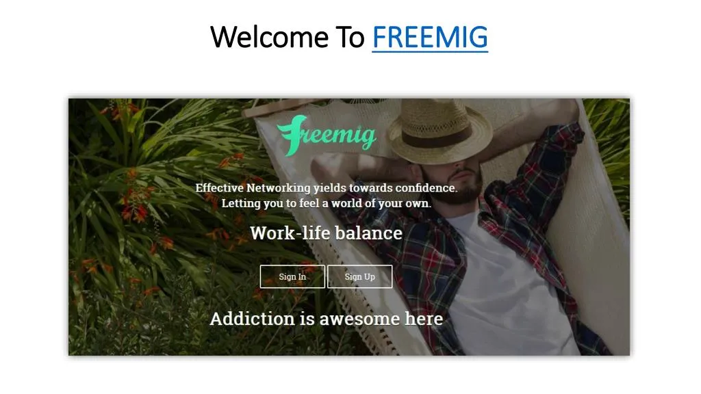 welcome to freemig