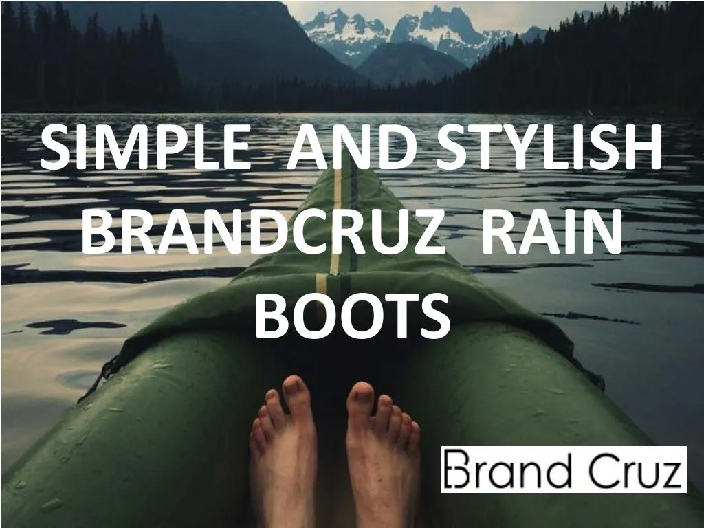 simple and stylish brandcruz rain boots