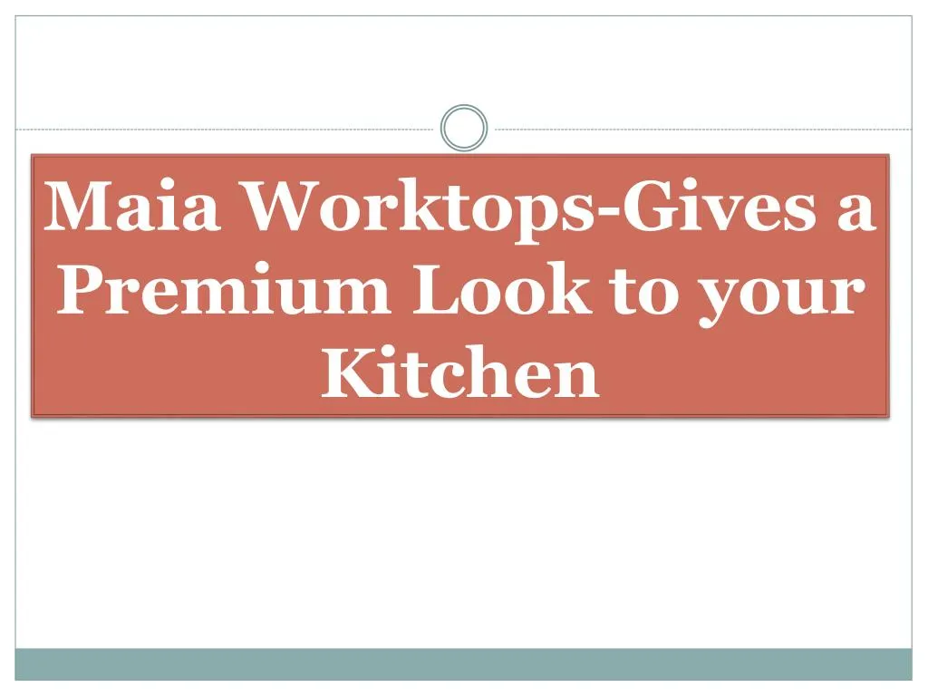maia worktops gives a premium look to your kitchen