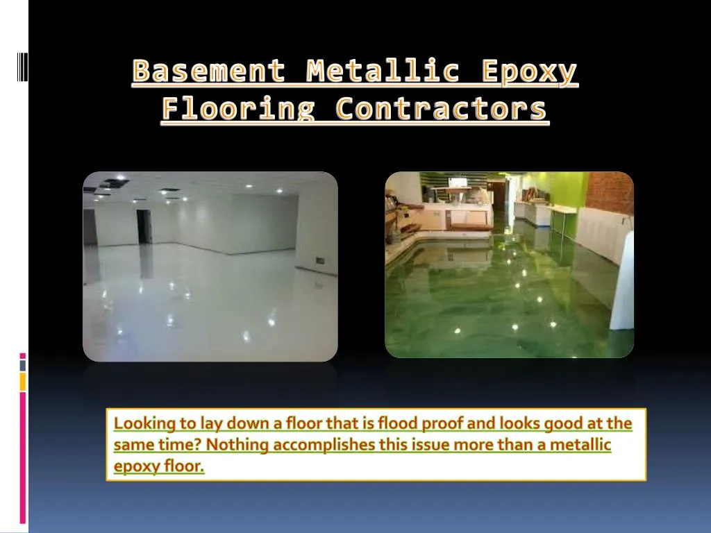 basement metallic epoxy flooring contractors
