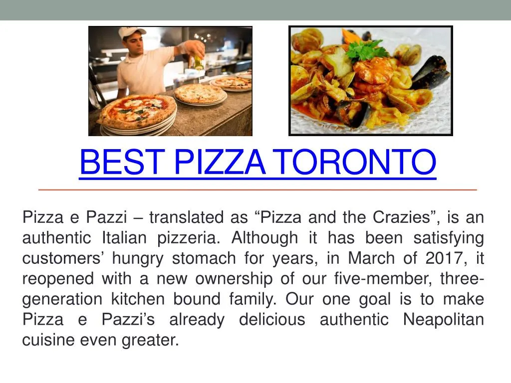 best pizza toronto